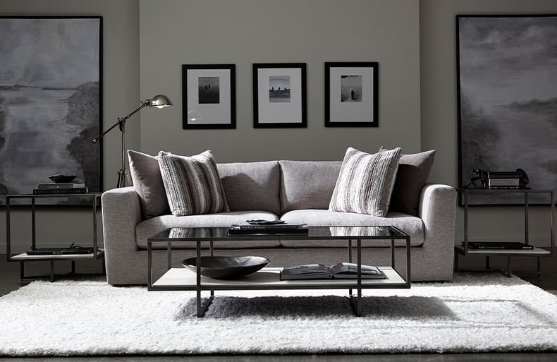 Bernhard Plush Grey Sofa