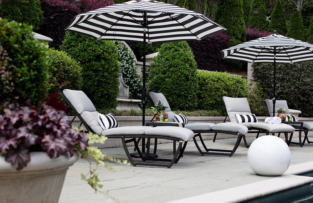 Black White and Grey Patio Furniture