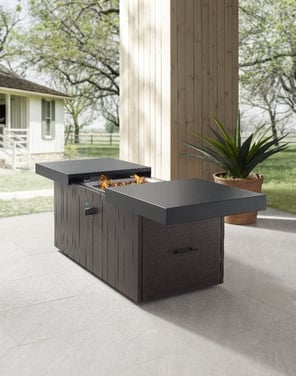 Plank and Hide Fire Pit 