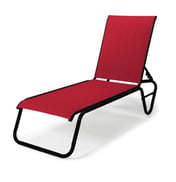 Gardenella Sling Chaise Lounge in Red