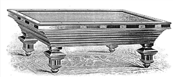 Brunswick pool table early drawing