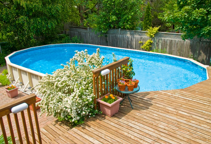 What to put around an above ground pool