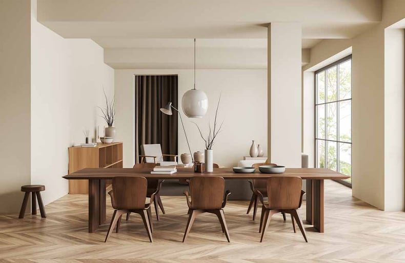 Brown Modern Dining Table