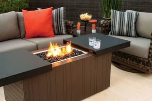 Functional fire pit by Plank and Hide 