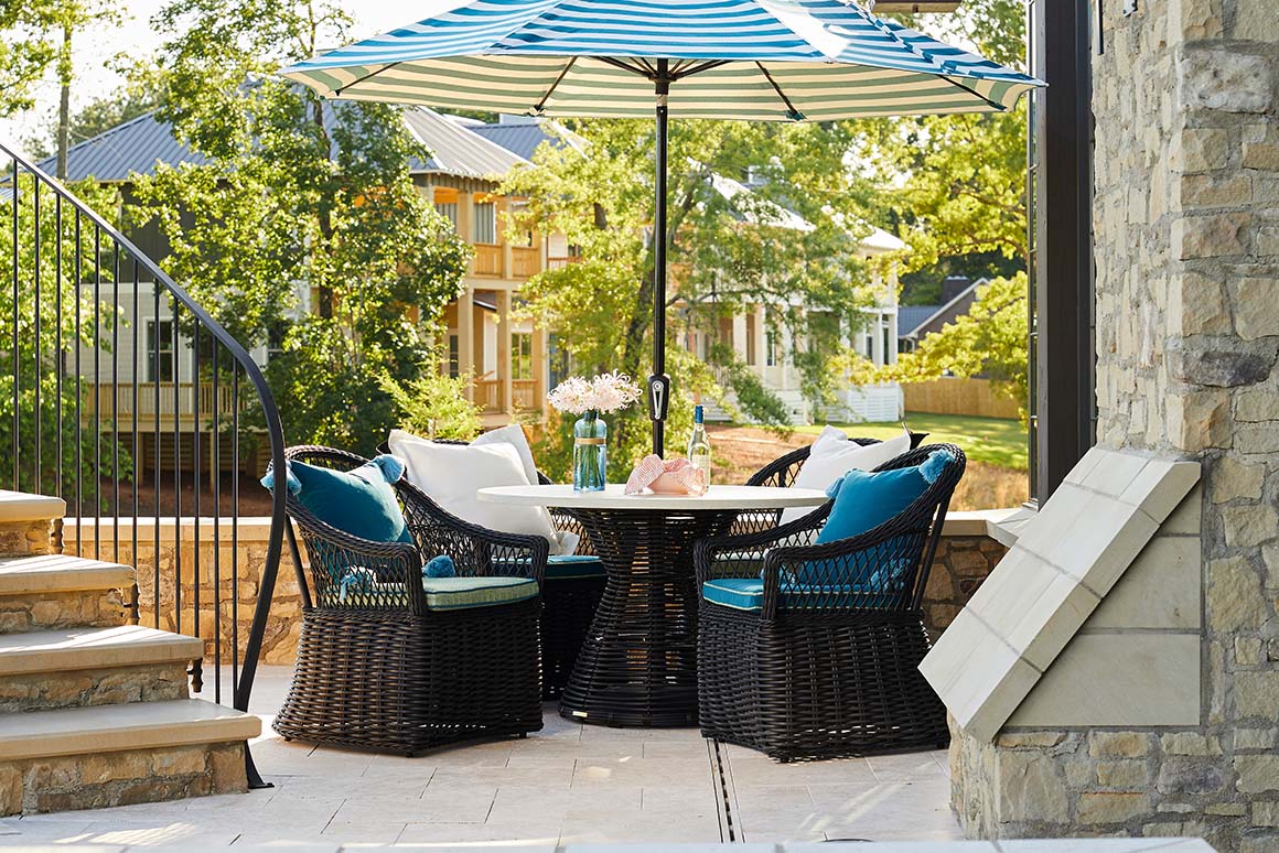 small deck dining set