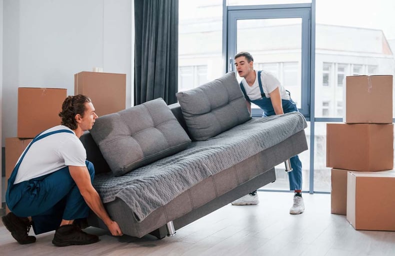 Delivering Indoor Sofa 1