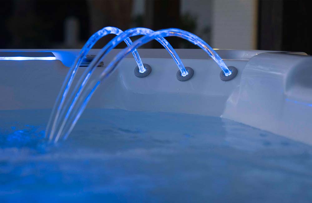 Hot Tub Water With Fountain