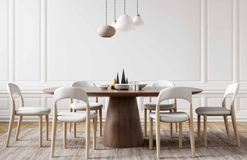 Large Round Dining Table