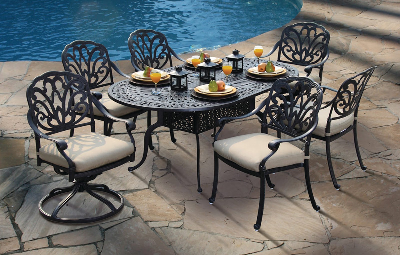 Metal patio furniture