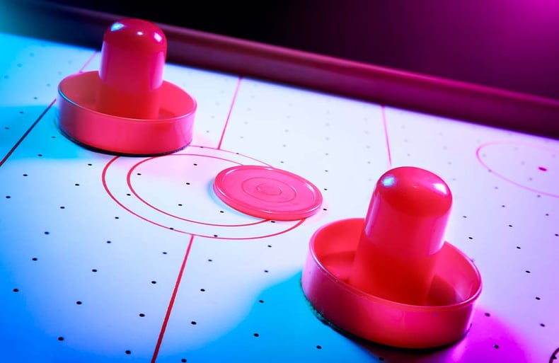 Vibrant Air Hockey Table