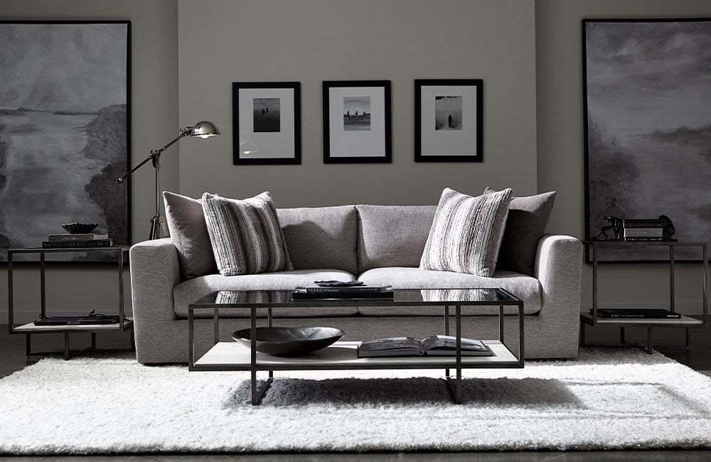 Grey Bernhard Fabric Sofa