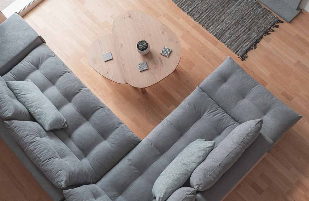 L-Shaped Sectional Tufted 