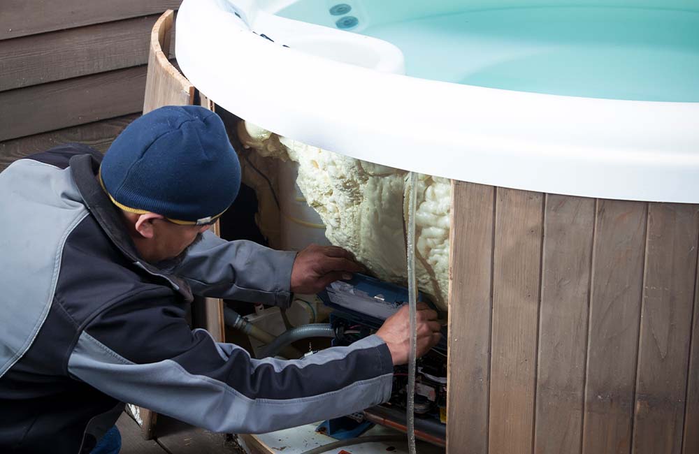 Installing New Hot Tub