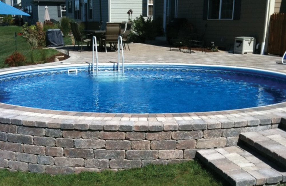 Radiant Semi-Inground Pool